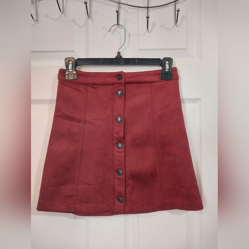 Tilly's Velvet Mini Skirt